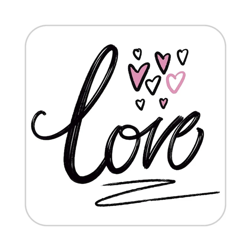 زیر لیوانی کاکتی طرح عاشقانه مدل mp37877