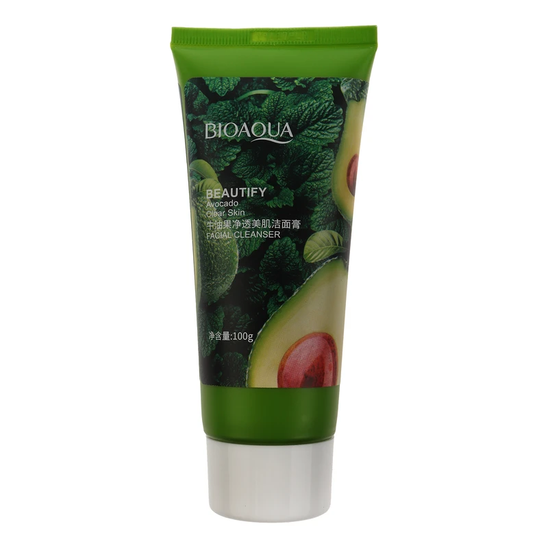 ژل شستشوی صورت بی آکوا مدل Avocado مناسب برای انواع پوست وزن 100 گرم