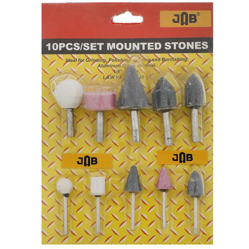 فرز و سنگ انگشتی و پولیش جاب مدل JB-0100 مجموعه 10 عددی