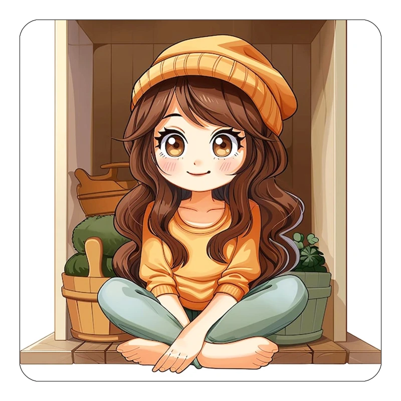 مگنت کاکتی طرح دختر مدل mp63044