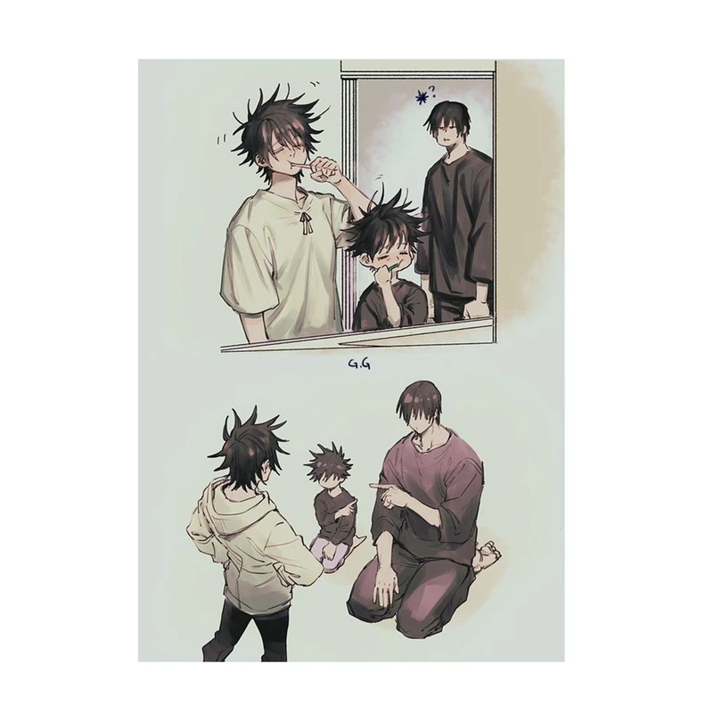 استیکر لپ تاپ و موبایل مدل انیمه طرح جوجوتسو کایسن توجی فوشیگورو Jujutsu Kaisen Toji Fushiguro کد 449