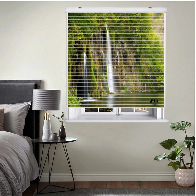 پرده زبرا زیو مدل سیلوئتL-5031 سایز 150x150 سانتی متر