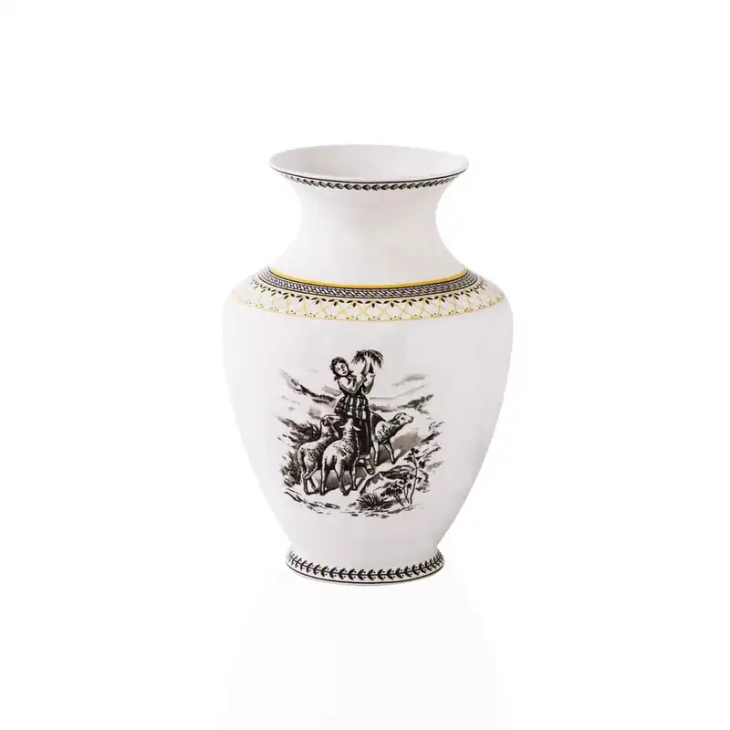 گلدان دکوری چینی زرین ایران مدل رعنا کد 14 ویلیج درجه یک