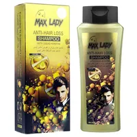 شامپو تقویت کننده و ضد ریزش مو مکس لیدی مدل کراتینه حجم 490 میلی لیتر