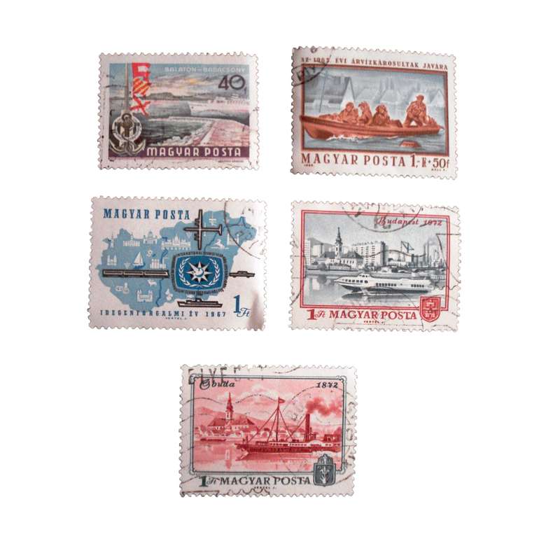 تمبر یادگاری مدل راه سازی مجارستان کد DS1943 مجموعه 5 عددی