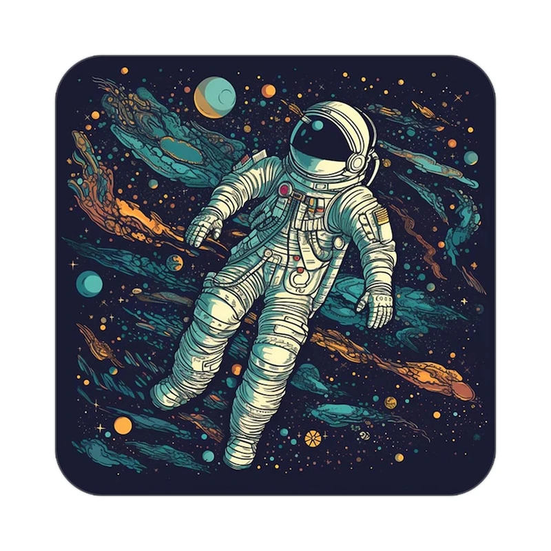 زیر لیوانی کاکتی طرح فضانورد مدل mp46380