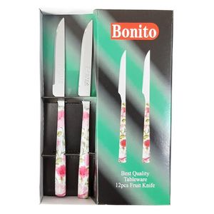 نقد و بررسی چاقو میوه خوری 12 پارچه بونیتو کد Bon4 توسط خریداران