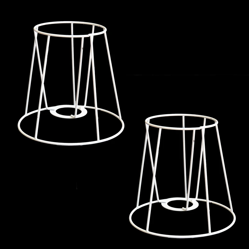 شید آباژور مدل مخروطی اسکلت خام کد m1 مجموعه 2 عددی