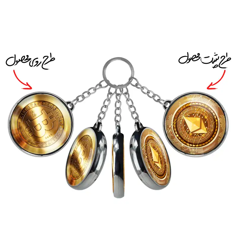 جاکلیدی خندالو طرح ارز دیجیتال بیت کوین و اتریوم مدل دوطرفه کد 1088110887