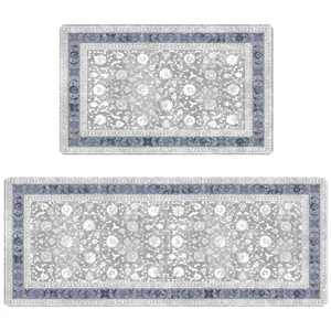 پادری مدل آشپزخانه رویه مخمل طرح ترک کد 2213 مجموعه دو عددی