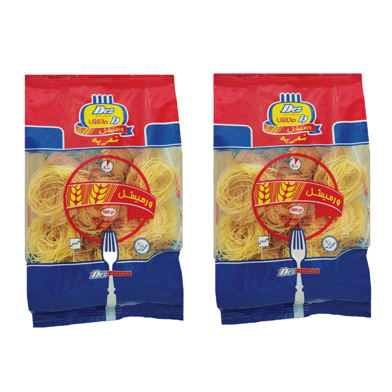 رشته سوپ آشیانه ای دز ماکارون - 500 گرم بسته 2 عددی