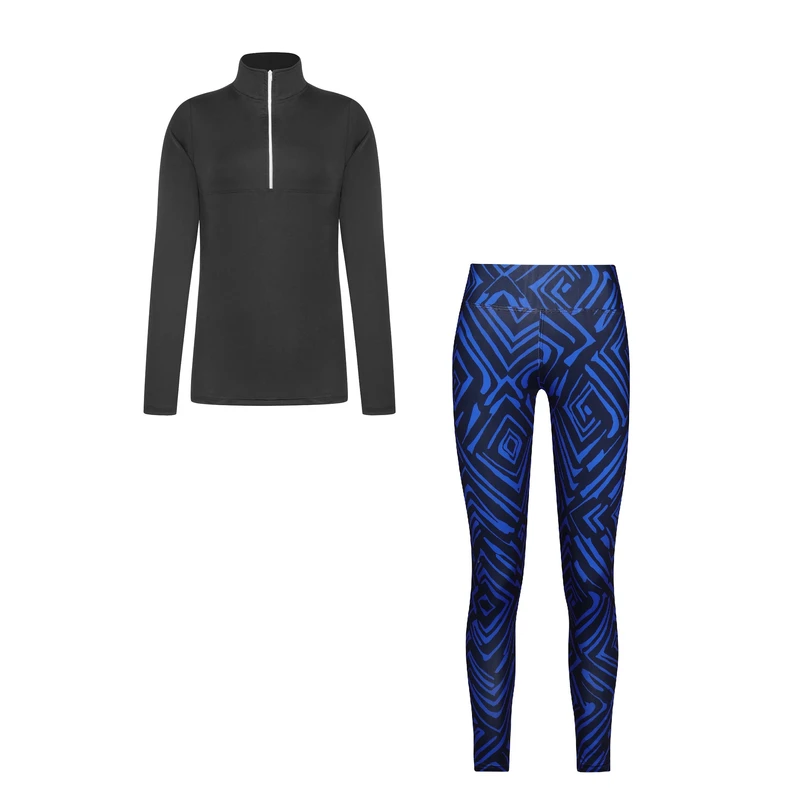 ست تی‌شرت و لگینگ ورزشی زنانه مدل 276-4104