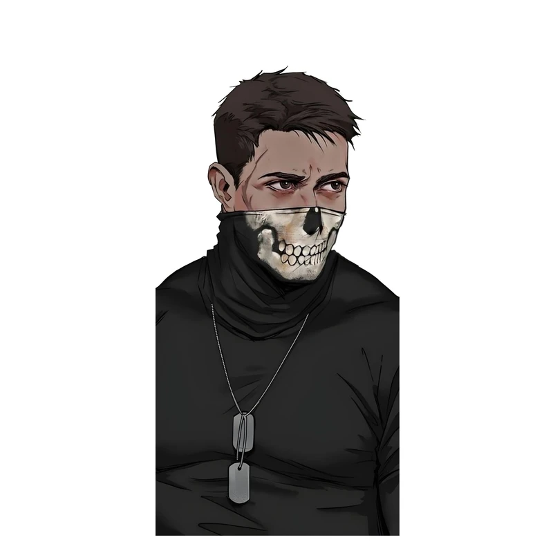 استیکر لپ تاپ و موبایل مدل بازی طرح کال اف دیوتی گوست Call of Duty Ghost کد 3748