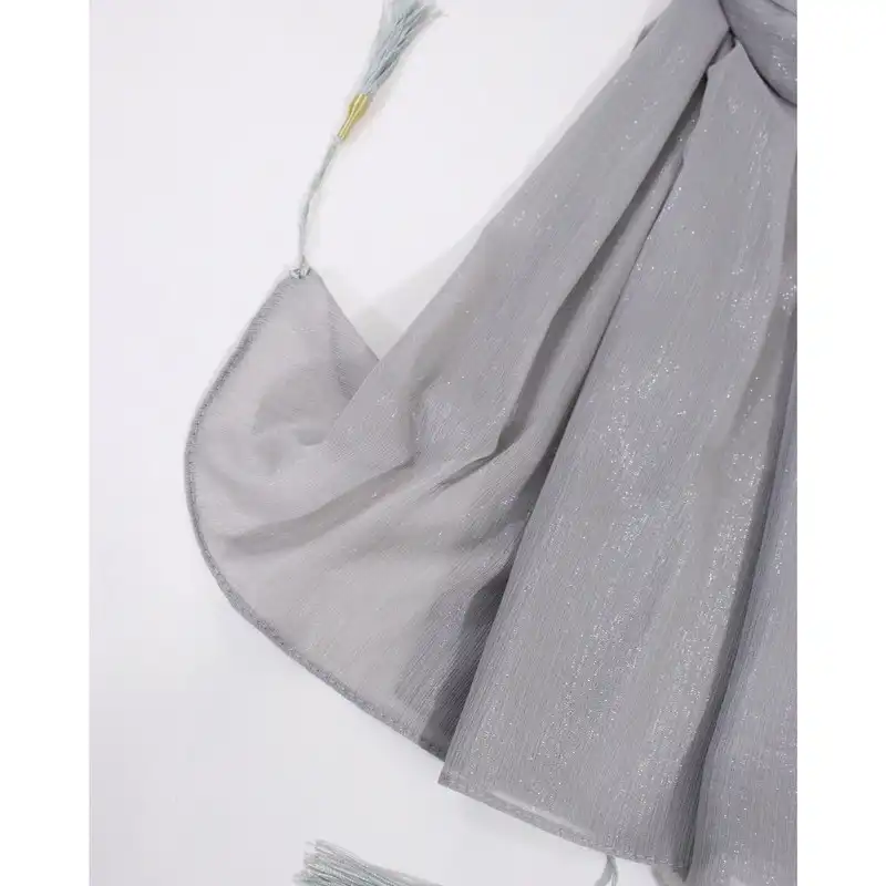 شال زنانه مدل حریر لمه کریشه مجلسی