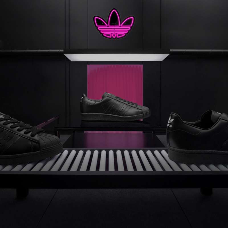 چراغ دیواری نئون دیزاین طرح Adidas-Logo-BL_PN