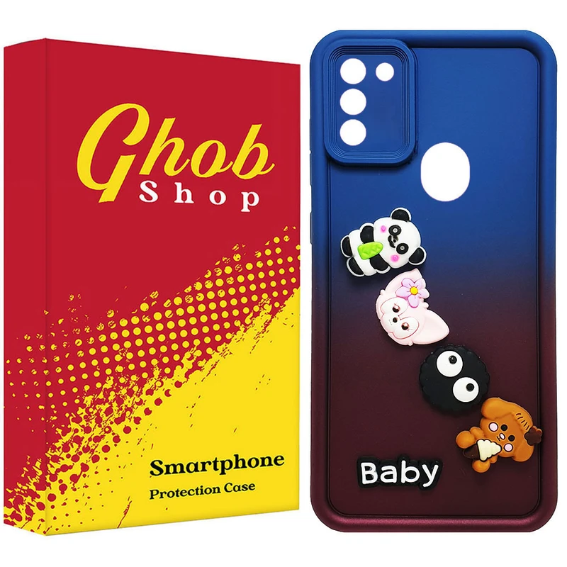 کاور قاب شاپ مدل سولید عروسکی طرح Baby مناسب برای گوشی موبایل سامسونگ Galaxy A11 / M11