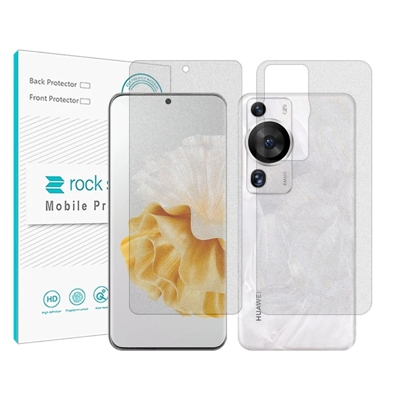 محافظ صفحه نمایش مات راک اسپیس مدل HyMTT مناسب برای گوشی موبایل هوآوی P60 Pro به همراه محافظ پشت گوشی