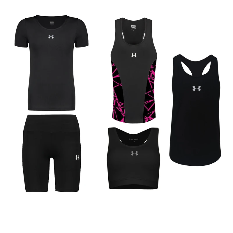 ست 5 تکه لباس ورزشی زنانه مدل 1801-8101-7101-69-65