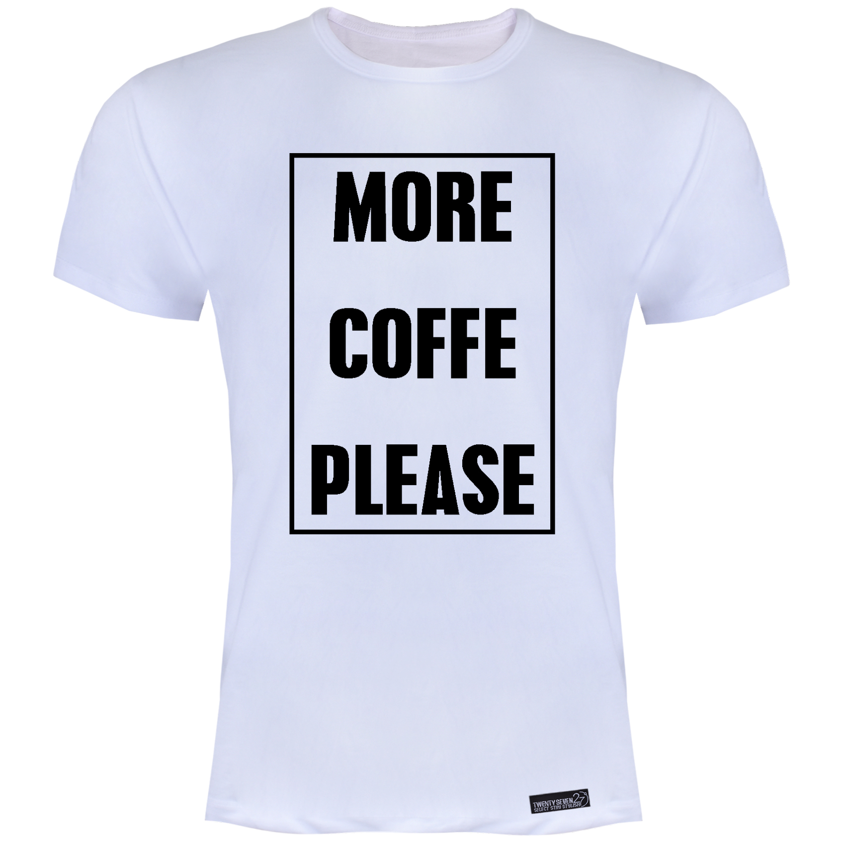 تی شرت آستین کوتاه مردانه 27 مدل More Coffee Please کد MH99