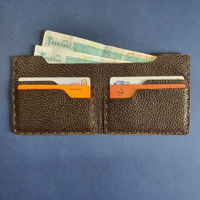کیف پول مدل چرم طبیعی کد 601