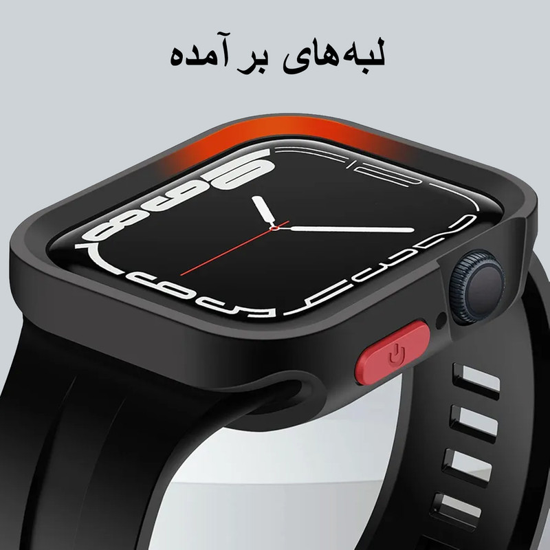 کاور هارد اند تیک مدل Armor Shield HT مناسب برای اپل واچ سری 7/8/9 سایز 45 میلی متری به همراه محافظ صفحه نمایش