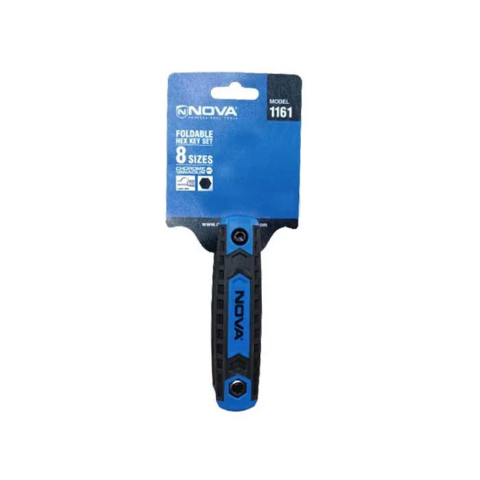 آچار آلن چاقویی ستاره‌ای نووا مدل 1161 مجموعه 8 عددی