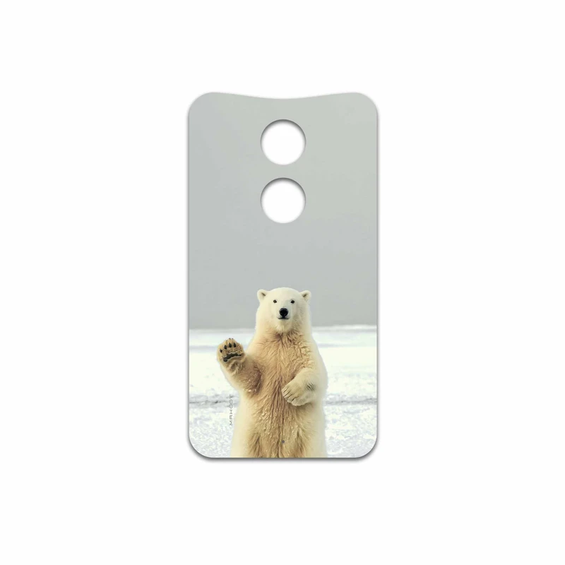برچسب پوششی ماهوت مدل Polar bear مناسب برای گوشی موبایل موتورولا Moto X 2014