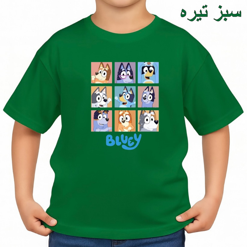 تی‌شرت آستین کوتاه بچگانه مدل داستان کد بلویی v1 