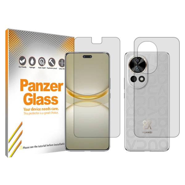 محافظ صفحه نمایش شفاف پنزر گلس مدل Resistant‌ مناسب برای گوشی موبایل هوآوی  Nova 12 Ultra به همراه محافظ پشت گوشی