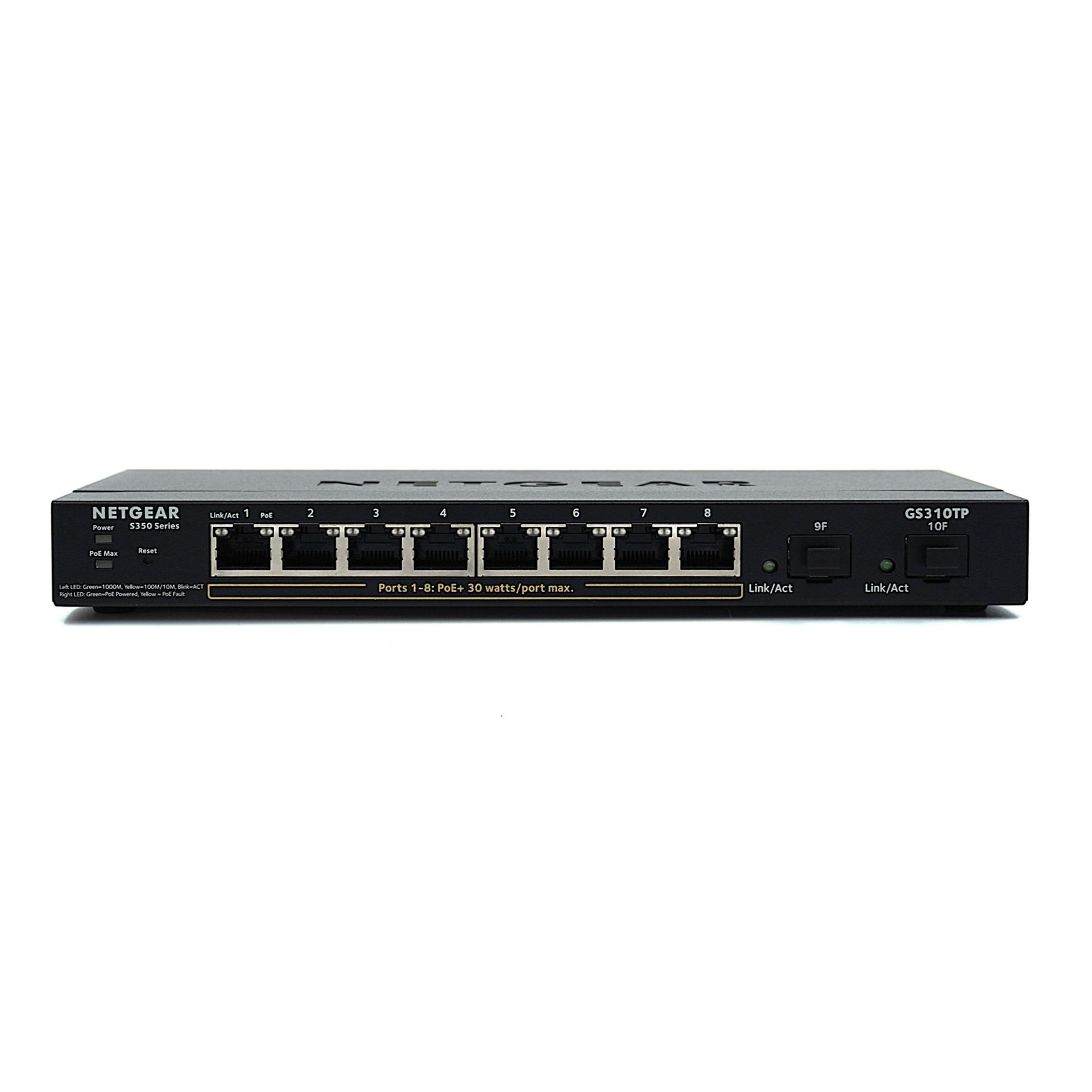 سوئیچ شبکه مدیریتی ۸پورت نت گیر مدل GS310TP