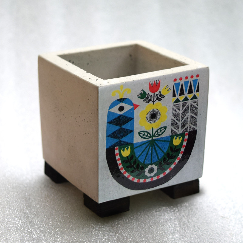 گلدان طرح کبوتر