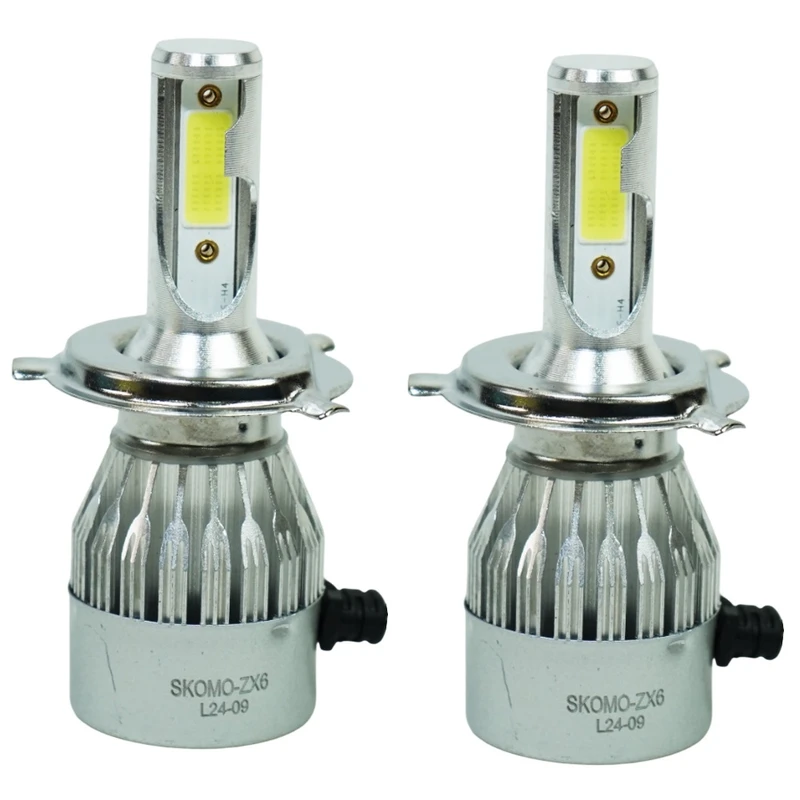 لامپ هدلایت خودرو لنزو اسکومو مدل ZX6 پایه H4 بسته دو عددی