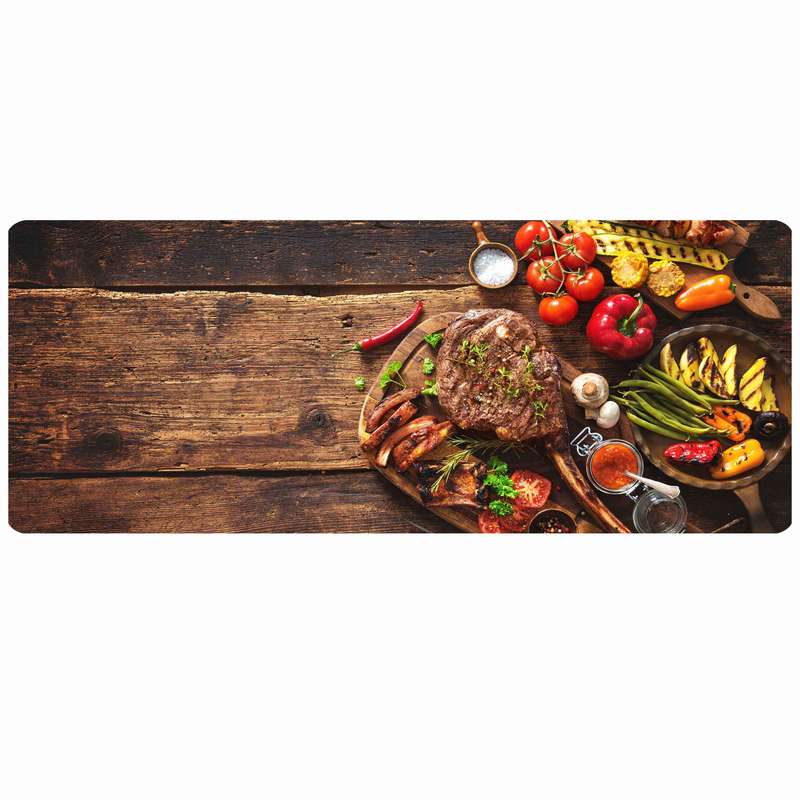 پادری مدل عریض جلوسینکی طرح اشپزخانه استیک کد L6-608 سایز 46x109 سانتی متر