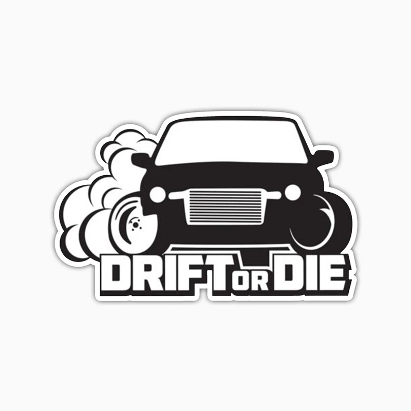 استیکر لپ تاپ و موبایل بووم طرح ماشین مدل Drift کد UV044