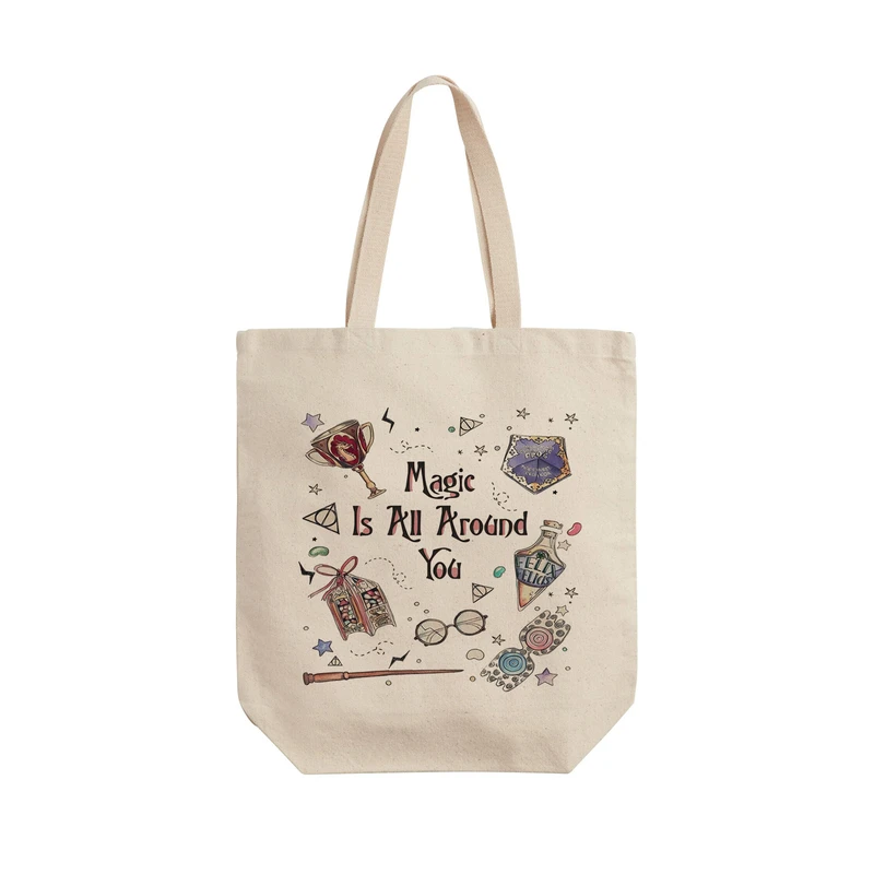 ساک خرید ترمه طراحان ایده مدل پترن هری پاتر کد strm1123 - L