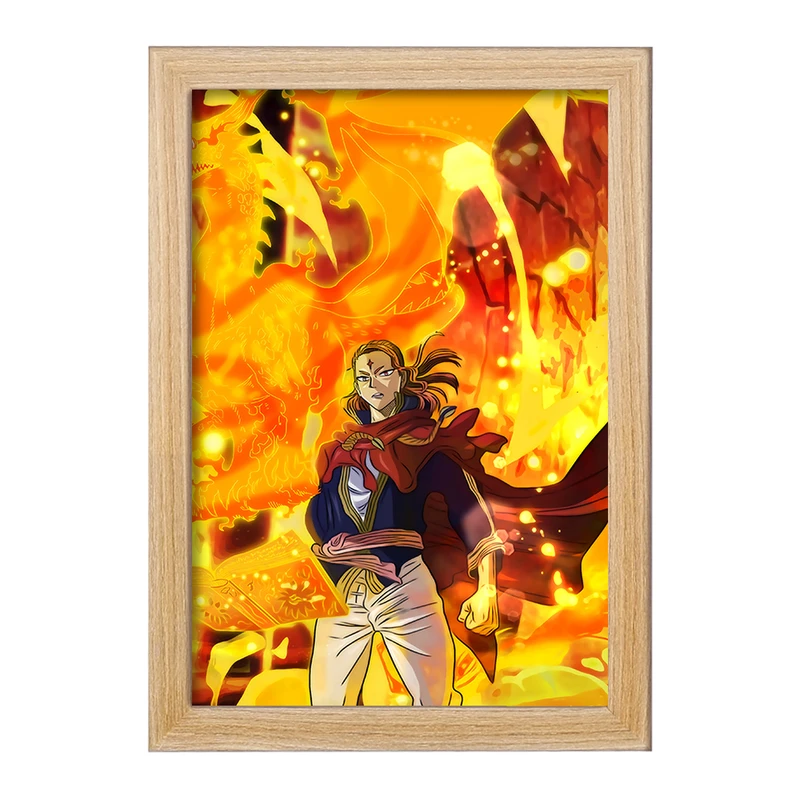 تابلو خندالو مدل فرمانده آتشین انیمه بلک کلاور Black Clover  کد 11728