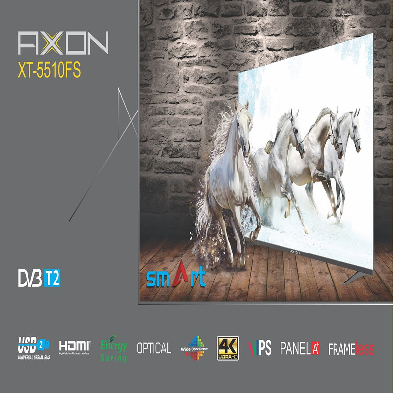 تلویزیون ال ای دی هوشمند آکسون مدل XT-5510FS سایز 55 اینچ تلویزیون ال ای دی هوشمند آکسون مدل XT-5510FS سایز 55 اینچ