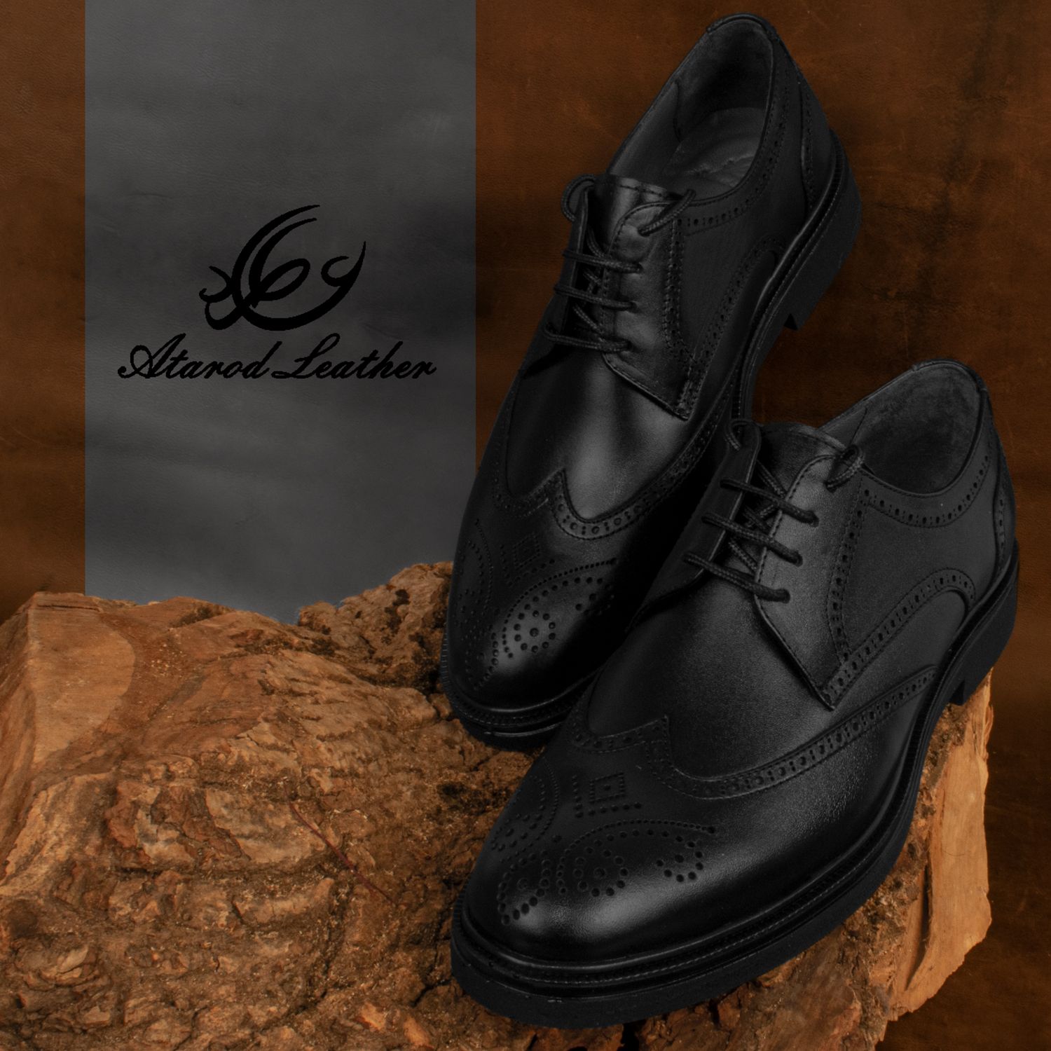 کفش مردانه چرم عطارد مدل SH10 -  - 7