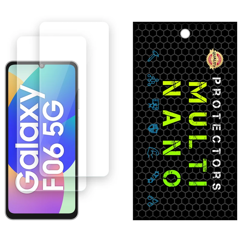 محافظ صفحه نمایش شفاف مولتی نانو مدل X-S2N مناسب برای گوشی موبایل سامسونگ Galaxy F06 5G بسته دو عددی