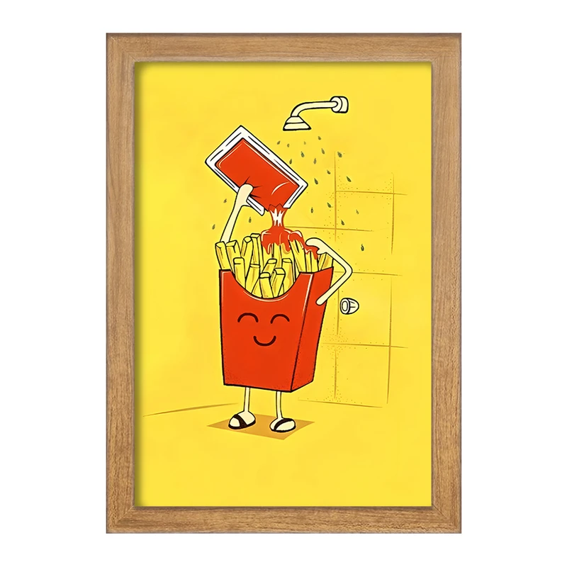 تابلو خندالو مدل سیب زمینی و سس کچاپ کد F10603