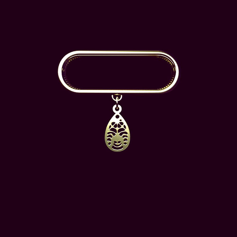 آویز ساعت طلا 18 عیار زنانه مدوپد مدل عنکبوت کد SD1-1745