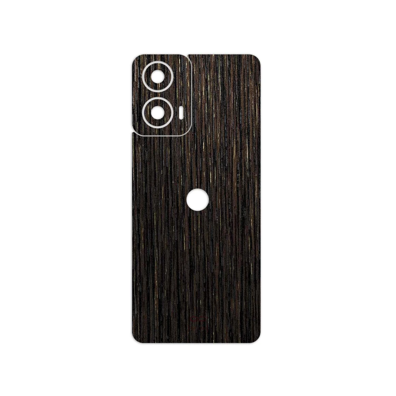 برچسب پوششی ماهوت مدل Dark-Gold-Stripes-Wood مناسب برای گوشی موبایل موتورولا Moto G24
