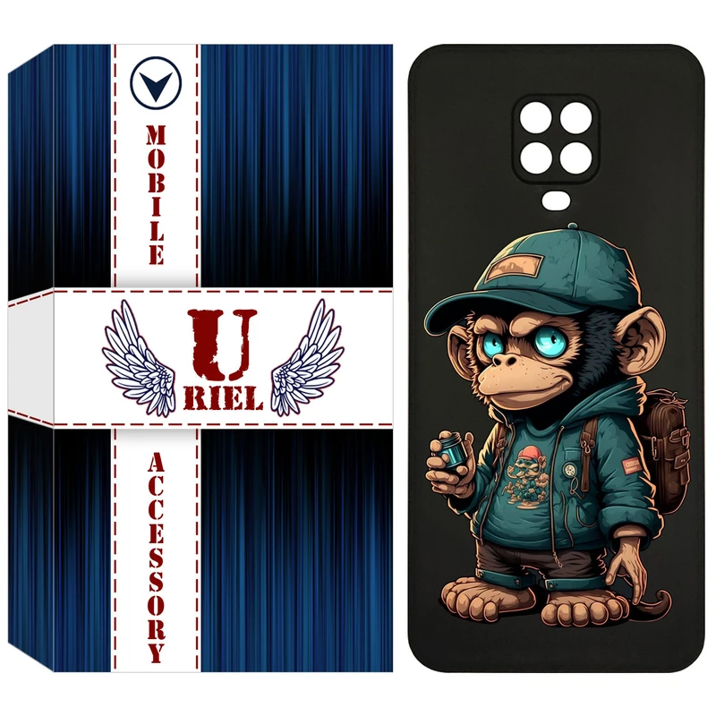 کاور یوریل مدل KSH کد 36 طرح میمون مناسب برای گوشی موبایل شیائومی Redmi Note 9S/Note 9 Pro/Note 9 Pro Max