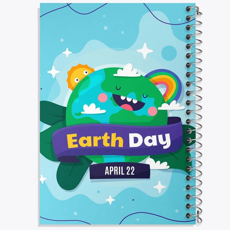 دفتر مشق 100 برگ خندالو طرح حمایت از محیط زیست کد 25926