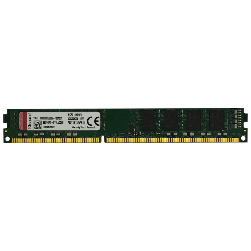 رم دسکتاپ DDR3 تک کاناله 1600 مگاهرتز CL11 کینگستون مدل KCP ظرفیت 8 گیگابایت