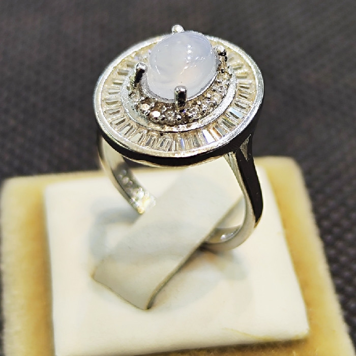 انگشتر نقره زنانه مدل سنگ عقیق یمانی کبود کد 5444 انگشتر نقره زنانه مدل سنگ عقیق یمانی کبود کد 5444