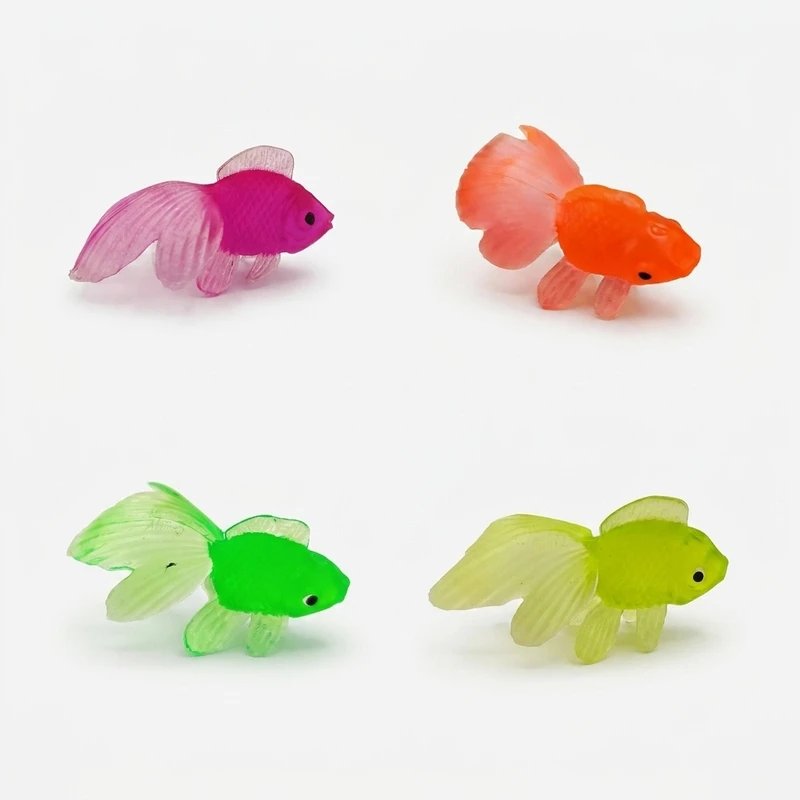 ماهی تزئینی آکواریوم مدل ژله ای کد M12 مجموعه 4 عددی