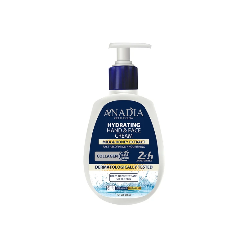 کرم آبرسان انادیا مدل شیر و عسل حجم 250 میلی لیتر