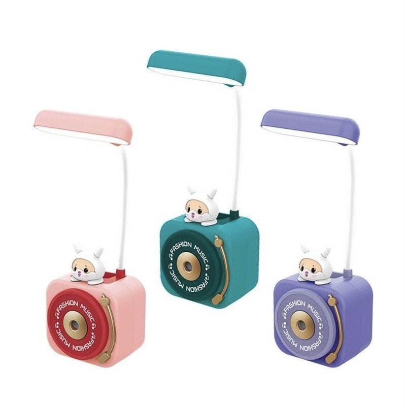 چراغ مطالعه طرح دوربین خرگوشی به همراه جامدادی و تراش