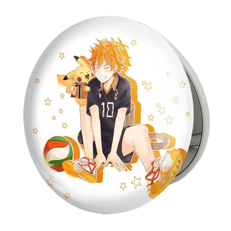 آینه جیبی خندالو طرح هیناتا شویو انیمه هایکیو Haikyu مدل تاشو کد 17786 